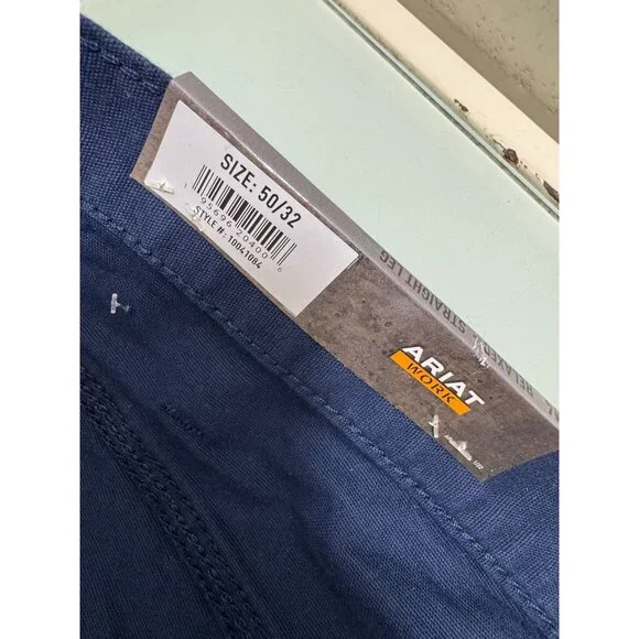 Ariat Pants 50X32 Rebar M4 Relaxed Straight Stretch Utility Carpenter Workwear